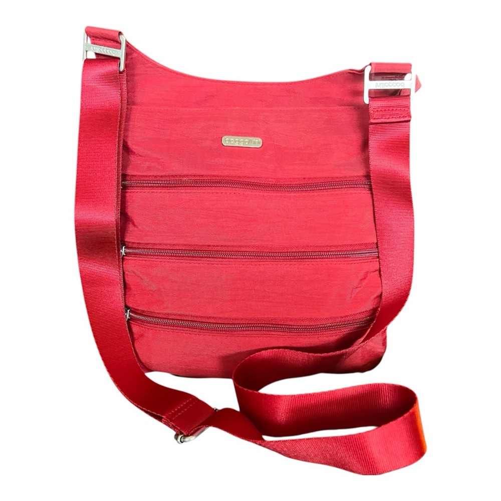 Baggallini Classic Red Lightweight Crossbody Bag – Adjustable Strap